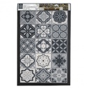 PARIS PRIX Tapis Déco à Motifs Carreaux Ciment 40x60cm Gris