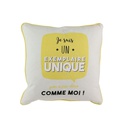 Coussin avec illustration à message