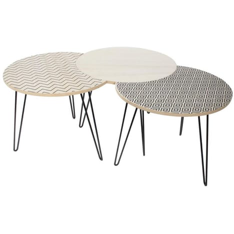TABLES NOIRES X3