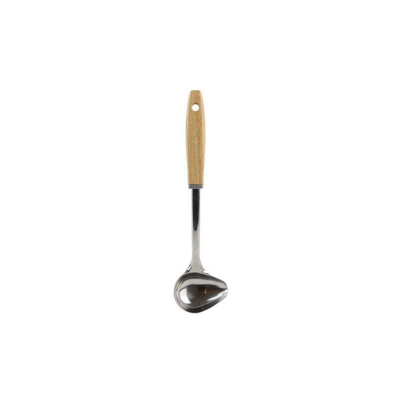 LOUCHE A SAUCE MANCHE EN BOIS