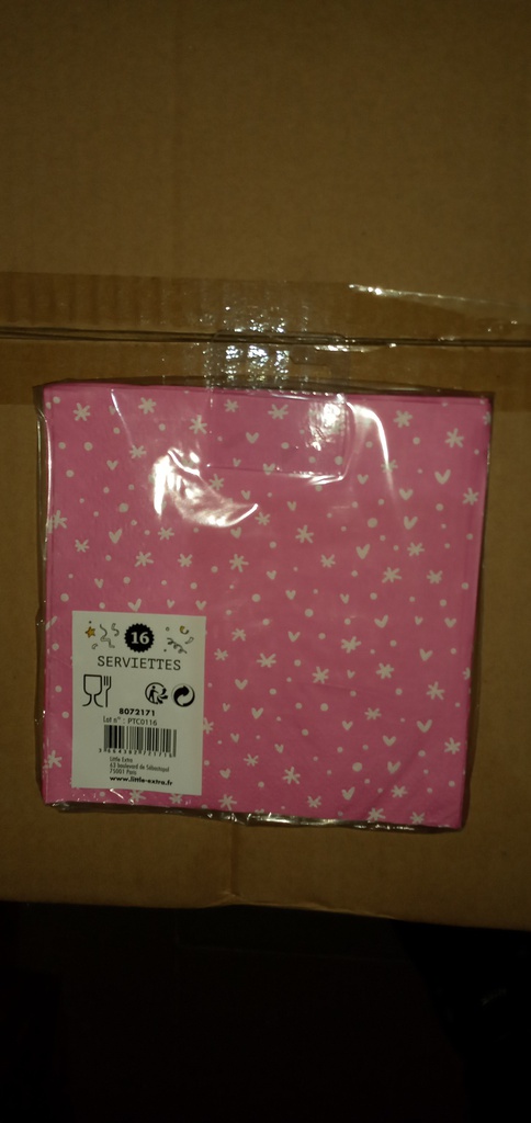 SERVIETTE COEUR