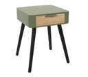 CHEVET 1 TIROIR VERT KAKI