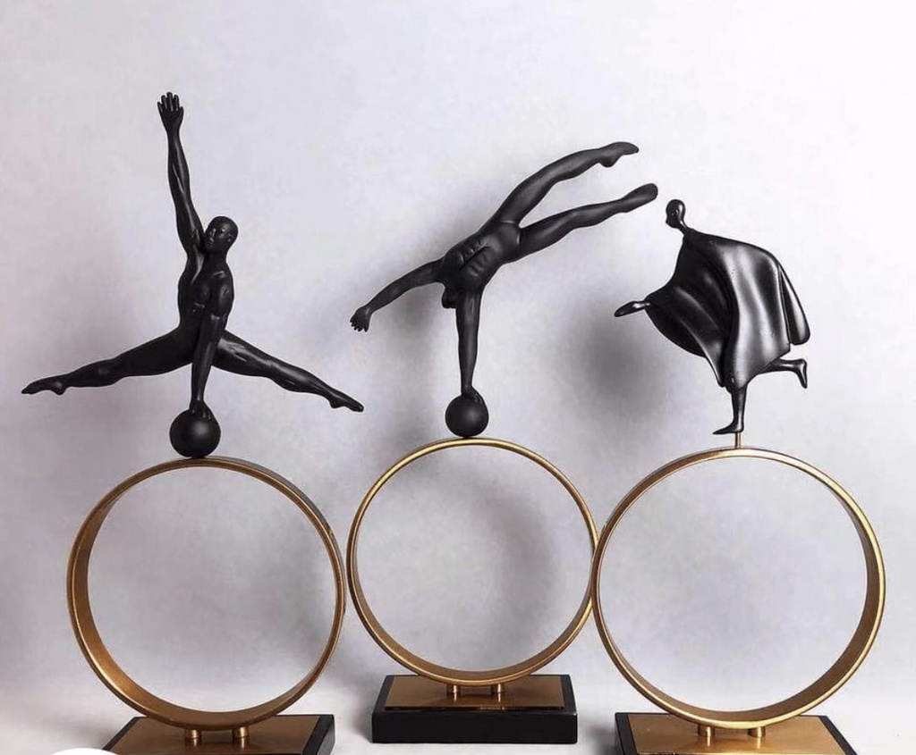 LOT DE 3 GYMNASTES