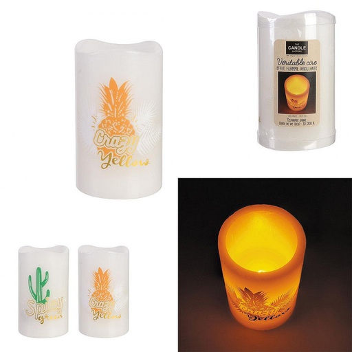 Bougie colorée led déco