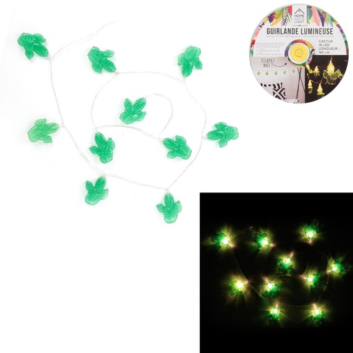 GUIRLANDE LED CACTUS