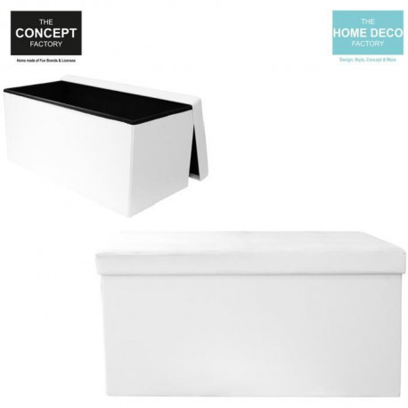 BANC COFFRE BLANC 2 PLACES