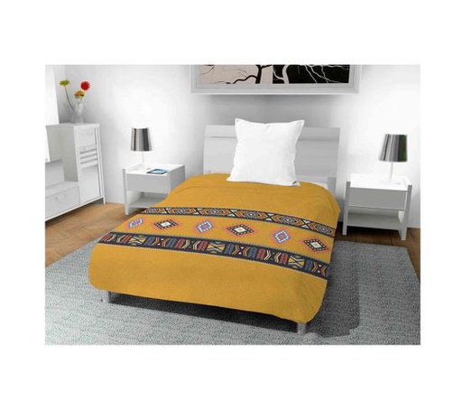 Couette imprimée jaune