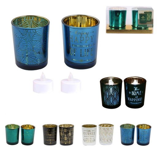 Photophore à bougie LED x2