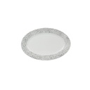PLAT OVALE CERAMIQUE MAKE A WISH 35.5X24CM M18