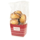 LOT DE 2 BOÎTES À GÂTEAU ROUGE ET VERTE AVEC SACHET TRANSPARENT