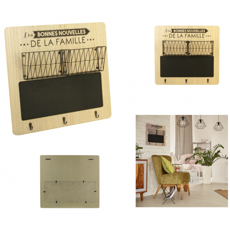 Tableau + porte courrier + range clefs ID 679