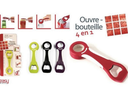 OUVRE BOUTEILLE DECAPSULEUR 4 EN 1