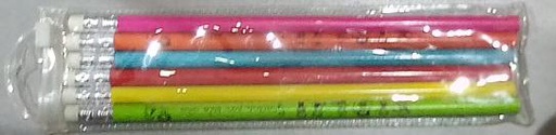 SET DE SIX CRAYONS A PAPIER NOIR