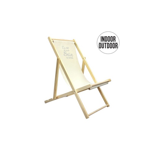 CHILIENNE BEIGE LA VIE EST BELLE M2