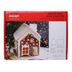 Set d'emporte-pièce en forme de maison de pain d'épice