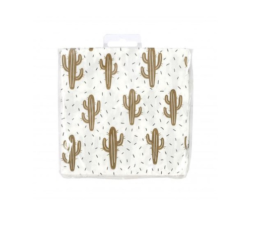 Lot de 16 serviettes - 12 x 12 cm - Cactus