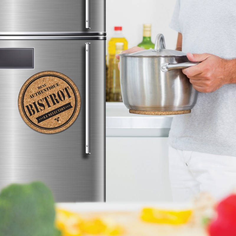 DESSOUS DE PLAT LIEGE AIMANTE ROND BISTROT