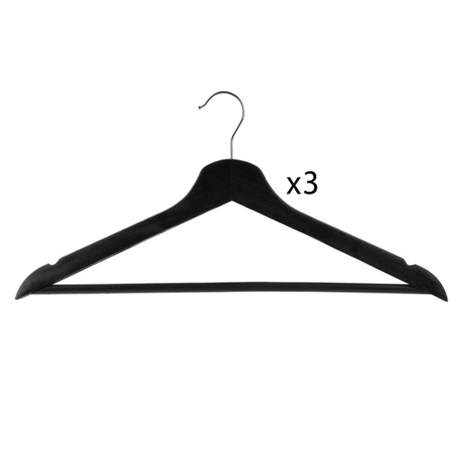 SET DE 3 CINTRES EN BOIS