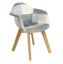 FAUTEUIL PATCHWORK ENFANT LEONIE BLEU