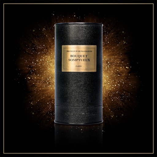 BOUQUET SOMPTUEUX TRIANGLE D'OR