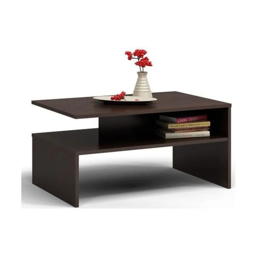 TABLE BASSE HELVETIA COULEUR MARRON FONCE